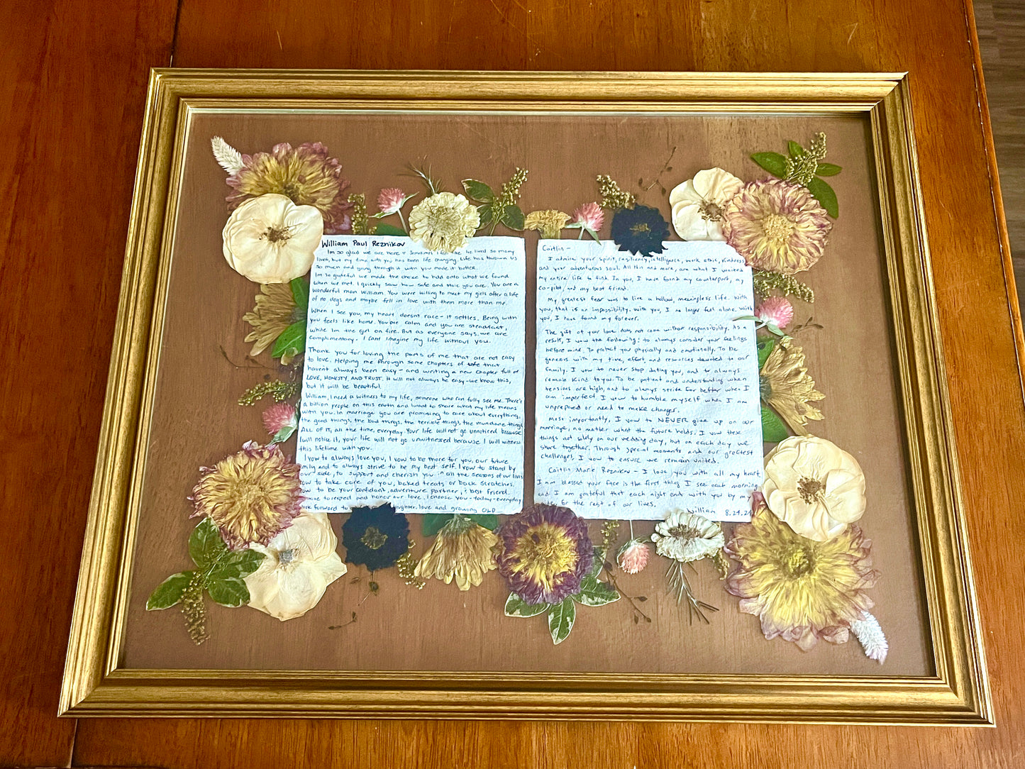 Pressed Frame - Wedding Bouquet Preservation