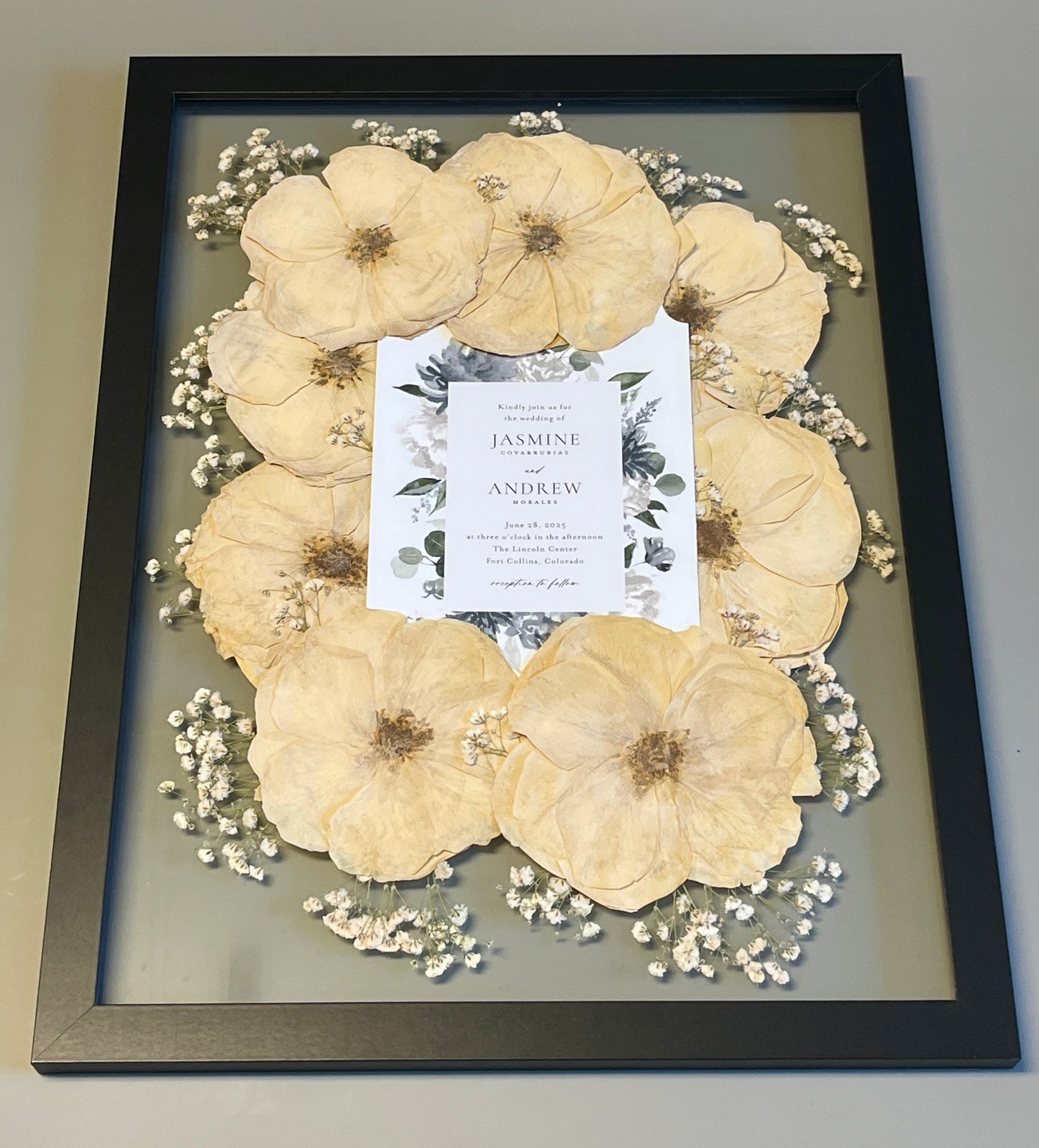Pressed Frame - Wedding Bouquet Preservation
